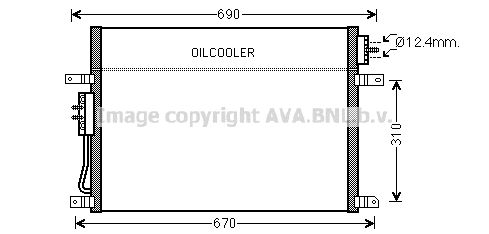 AVA QUALITY COOLING Lauhdutin, ilmastointilaite JE5050